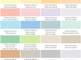 Carta de colores pasteles para interior