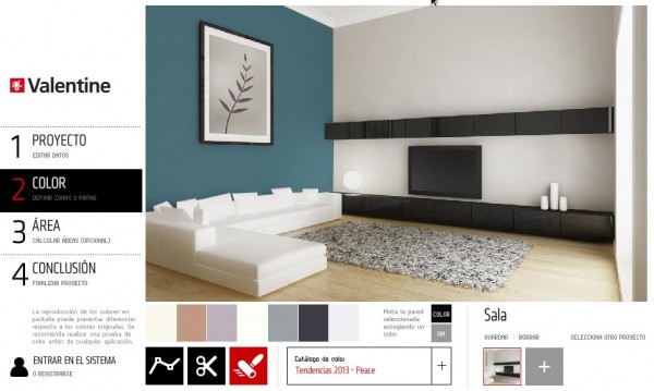 Simuladores de ambientes y colores online : pintomicasa.com
