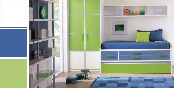 Combinaciones de colores para habitaciones de varones ... Pintura habitación para jóvenes