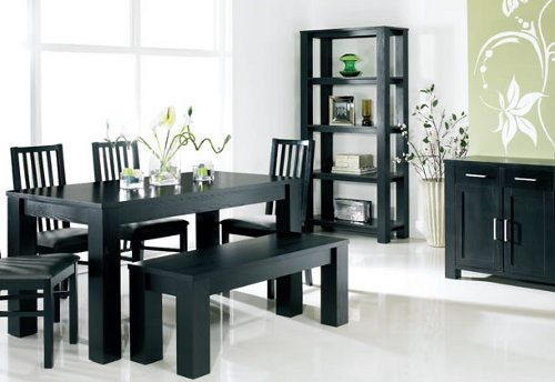 El color de las paredes con muebles negros : pintomicasa.com Muebles de madera para casas pequeñas