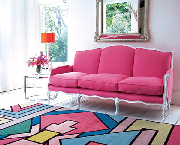 Salón en color rosa : pintomicasa.com