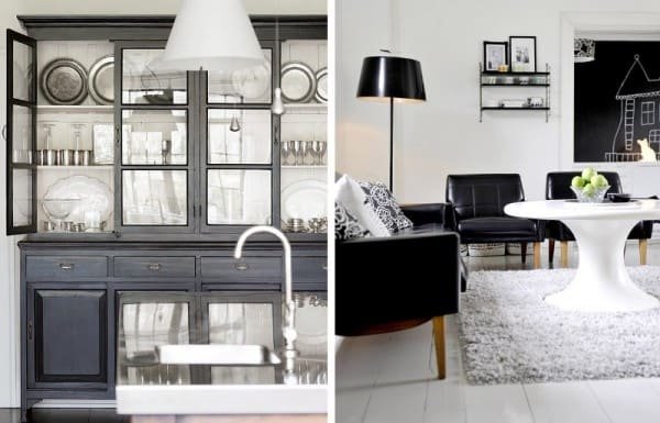 Interiores en blanco y negro