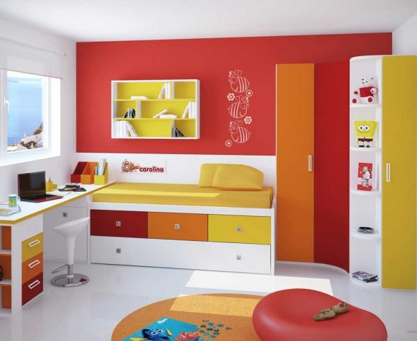 Combinaciones de colores alegres para pintar una habitación