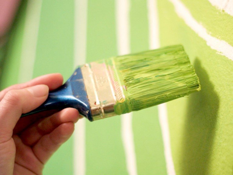 Pintura casera verde
