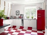 Cocinas en blanco y rojo