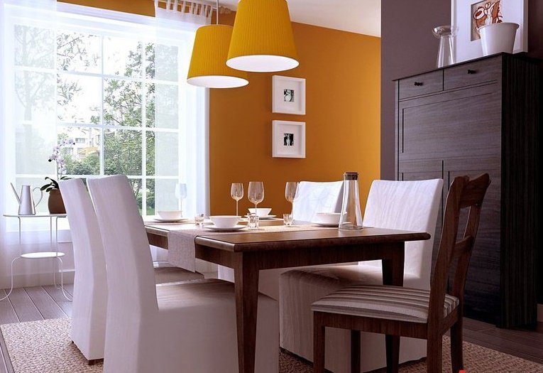 PintoMiCasa.comColor naranja para el comedor : PintoMiCasa.com