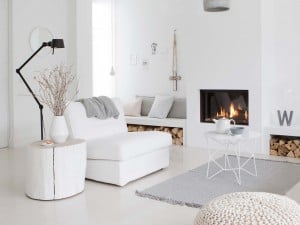 Decorar espacios íntegramente en blancos