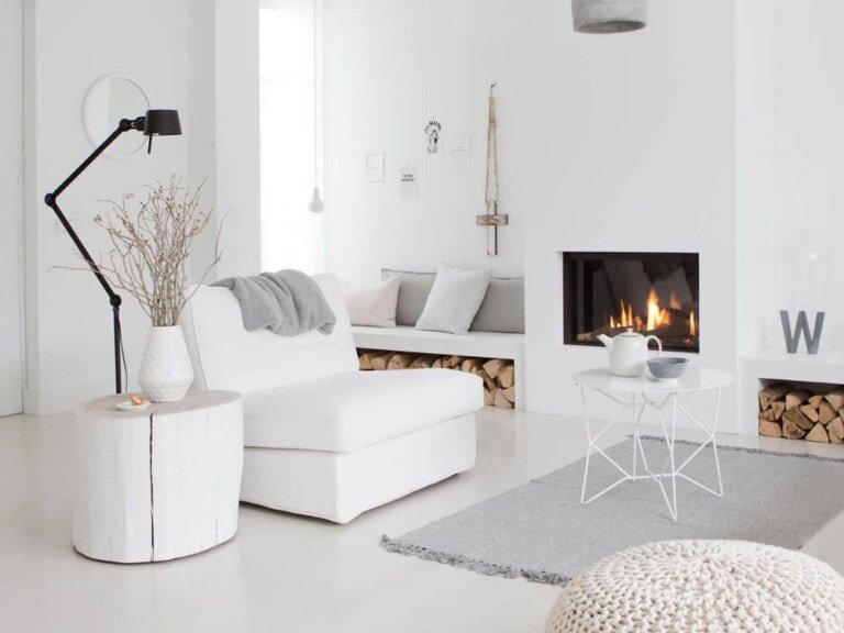 Decorar espacios íntegramente en blancos