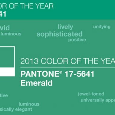 Verde esmeralda, el color Pantone para 2013
