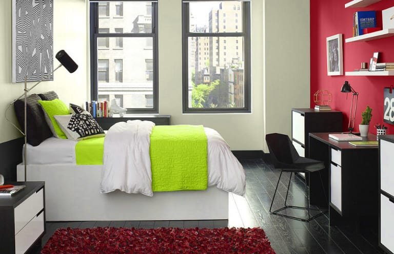 Dormitorio acolchado fluor