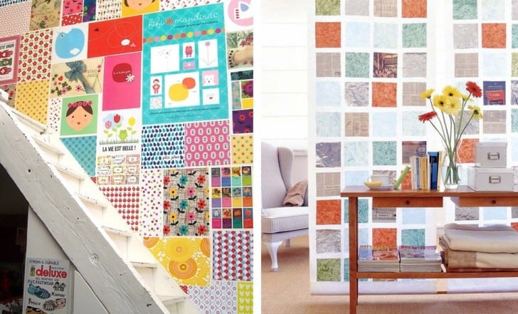 Paredes patchwork en colores