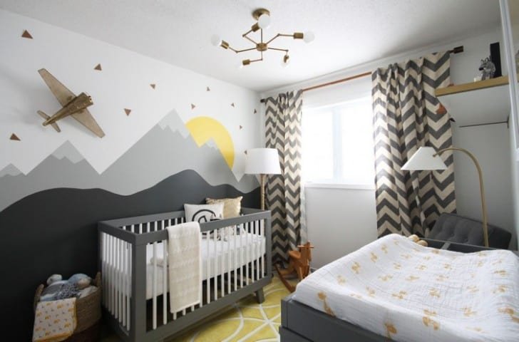 Opciones para decorar las paredes en habitaciones infantiles