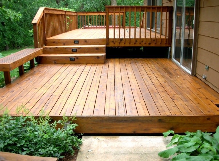 Deck de madera exterior