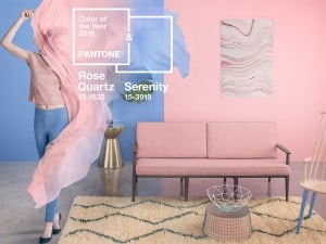 Colores Pantone 2016, Rose Quartz y Serenity