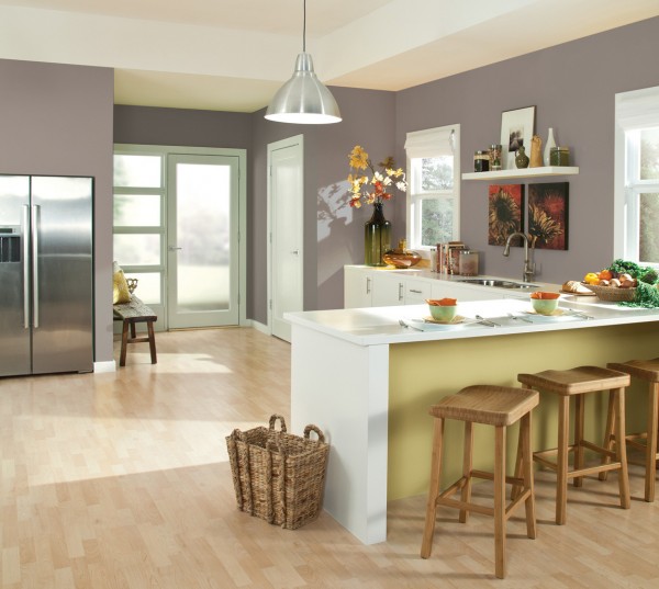 Cocina gris pardo