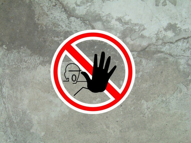 Prohibida humedad
