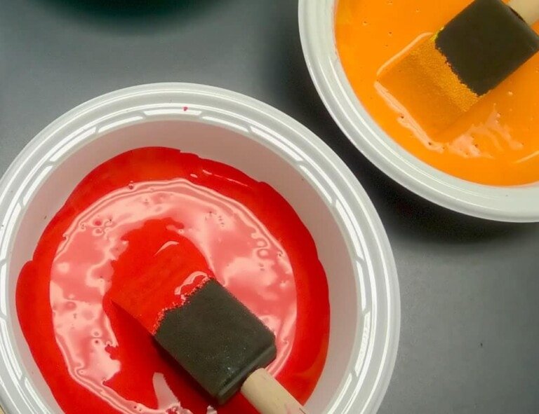 Pintura color rojo