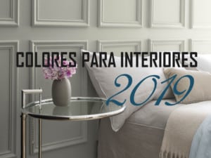 Colores de moda para interiores 2019