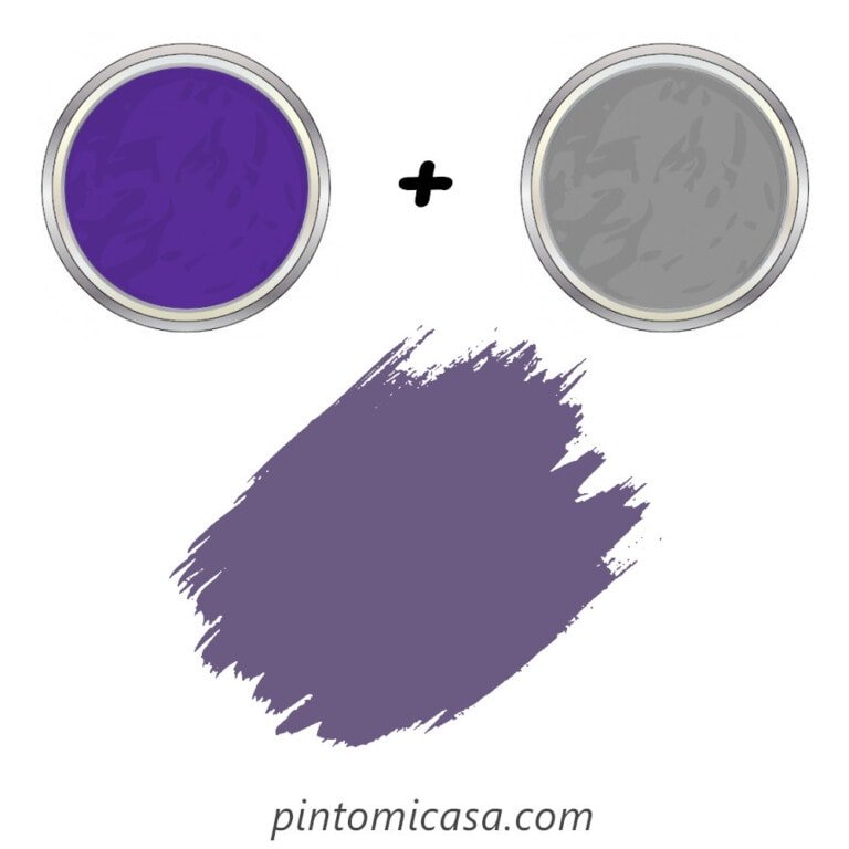 Mix de violeta y gris