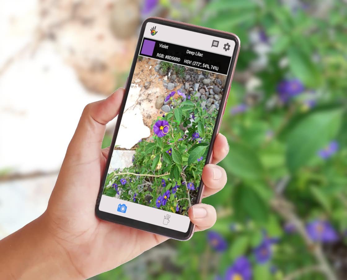 Aplicación para identificar colores con el teléfono móvil
