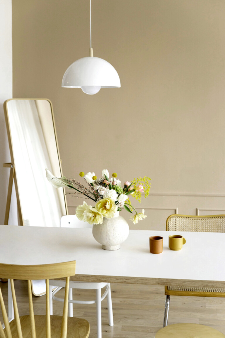 Pared de color beige