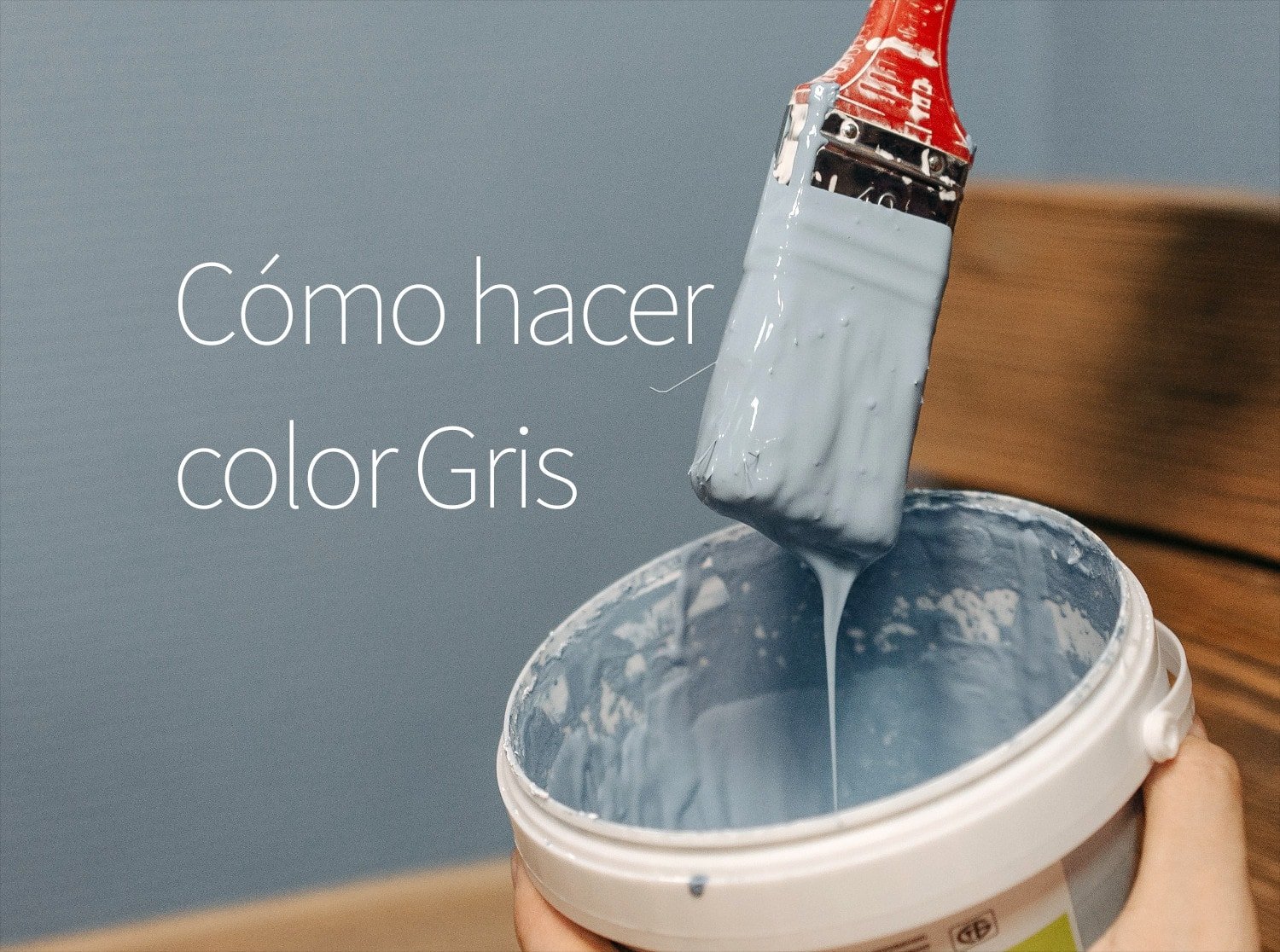 Color Gris, mezcla de colores de pintura