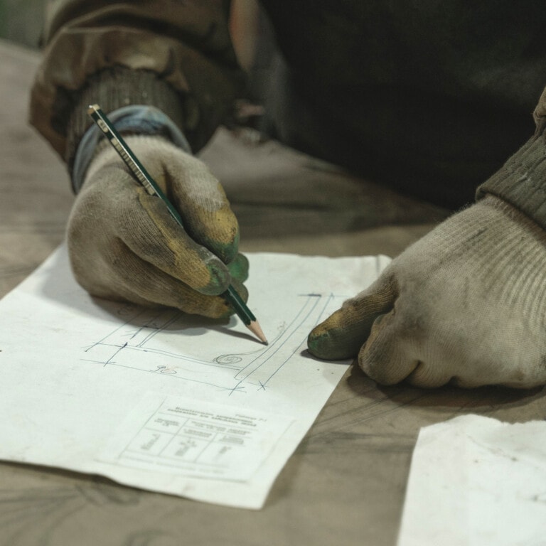 Haciendo un boceto