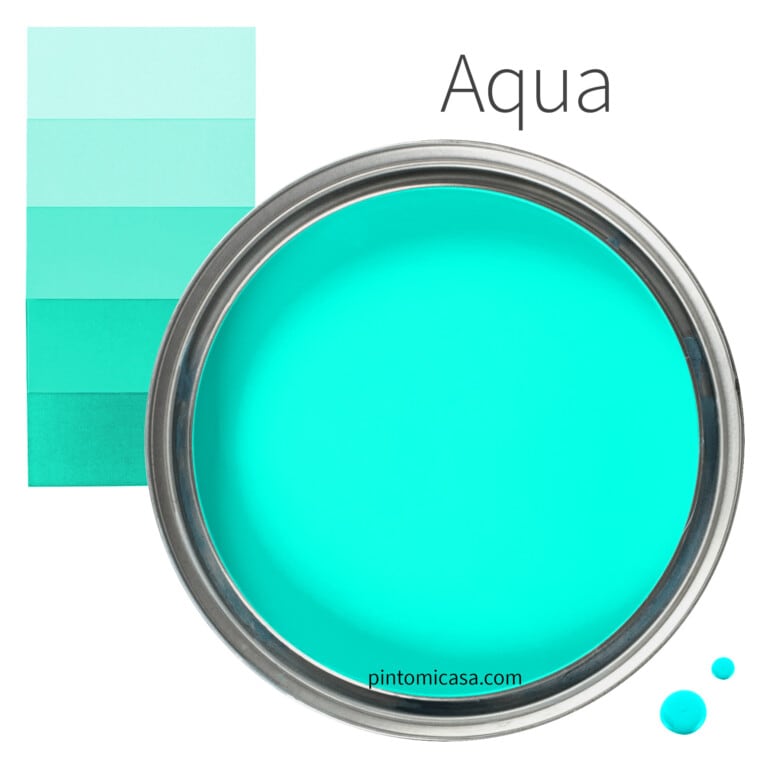 Muestra de pintura aqua