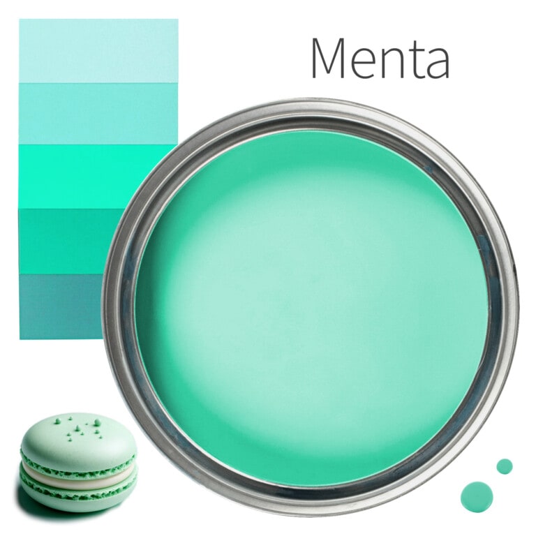 Color de pintura verde menta