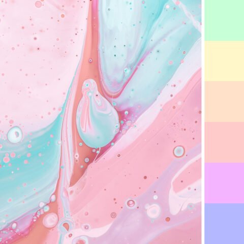 Pinturas de colores pasteles
