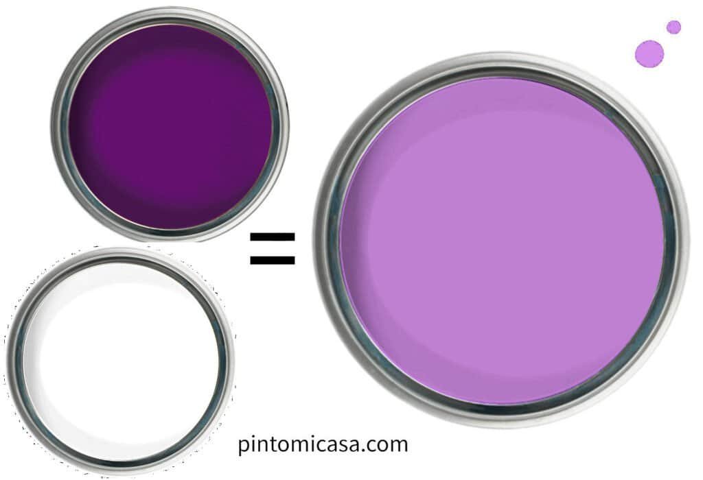 Cómo se hace el color lila
