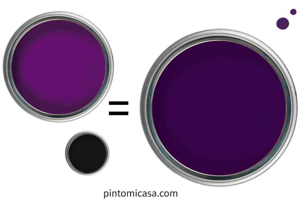 Cómo se hace el color uva