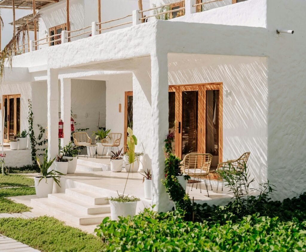 Casa mediterránea en el interior