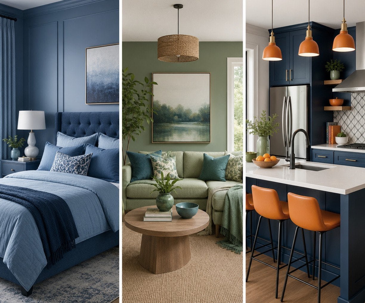 Ejemplos de esquemas de colores en decoración de interiores